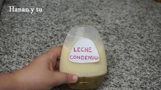 Leche condensada con solo 2 ingredientes  Hanan y tu [upl. by Nalyad]