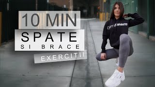 EXERCITII PENTRU SPATE SI BRATE EXERCITII ACASA [upl. by Nodyl]