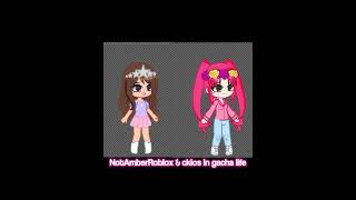 not amber roblox amp ckios in gacha life fanart☆ [upl. by Azar]