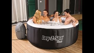 Review Bestway 54124 LayZSpa Miami Inflatable Hot Tub [upl. by Ober985]