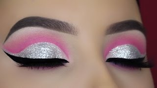 Crystal Pink Cut Crease Tutorial [upl. by Sasnak]