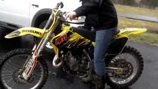 2001 rm125 cold start and ride [upl. by Eyk]