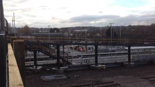 View of Ilkeston Railway Station platform and footbridge from Coronation Road  February 1st 2017 [upl. by Ettigirb412]