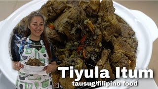 Tiyula Itum  Traditional Tausug Filipino Food [upl. by Anaela57]