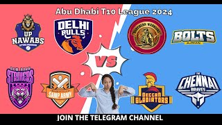 Abu Dhabi T10 League 2024  UP VS NORTHERN  DELHI VS AJMAN  NEW YORK VS DECCAN  ARMY VS CHENNAI [upl. by Almena963]