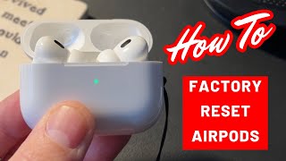 How To Reset AirPods to Factory Default [upl. by Bernardina]