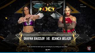 NXT Classic Shayna Baszlerkierfan1 vs Bianca BelairDeeMenace4005 Full Match [upl. by Yniattirb]