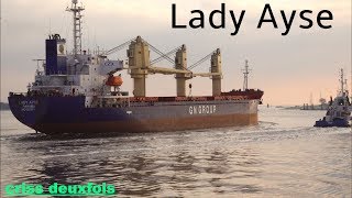 Cargo  Vessel  Vraquier  Lady Ayse  Lorient  Panama  Bateau  Tanker  Bretagne  France [upl. by Eceined848]