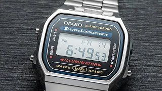 Casio A168WGG1BDF love the stealthy look [upl. by Yecram]