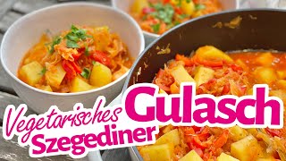 Szegediner Gulasch  Vegetarisch ganz ohne Fleisch [upl. by Alexandrina]