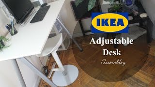 Ikea Adjustable Desk Assembly [upl. by Eciral]