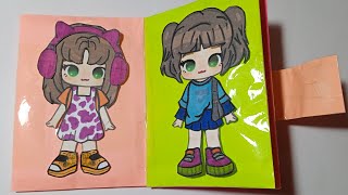 Paper diy💖 Paper diy book paperdoll paperdiy asmr blindbag [upl. by Adniuqal990]