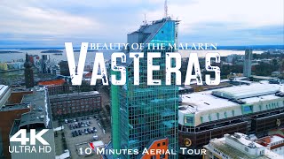 VASTERAS 2024 🇸🇪 Västerås Drone Aerial 4K  Mälaren Sweden Sverige drönare film [upl. by Erhard]