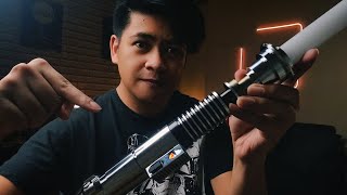 The ULTIMATE Luke Skywalker Replica Lightsaber  CXSaber Neopixel [upl. by Ahtamat]