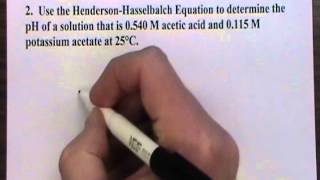 CHEM 1180 Lecture 032 Henderson Hasselbalch Equation [upl. by Schmitt]