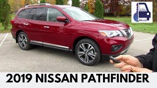 2019 Nissan Pathfinder Platinum 4x4 In Depth First Look Detailed Walk Around Review and Start Up [upl. by Vaish]