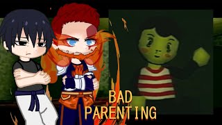 Fandoms React to Bad Parenting  Gacha Reaction  Bad Parenting Game Reaction [upl. by Susanna]