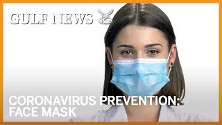 Coronavirus prevention How to safely wear a surgical face mask [upl. by Sadirah83]