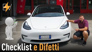 Difetti della nuova arrivata e Checklist Tesla Model 3 2021 [upl. by Xymenes325]