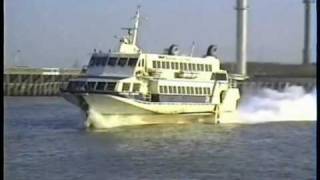 Oostende 1989  Ferry to Dover  RMT Boeing Jetfoil Pricesse Clementine [upl. by Torruella]