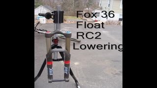 How to lower a 36 fox float RC2 [upl. by Uaeb]