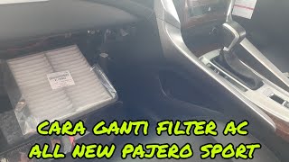 Cara ganti filter ac all new pajero sport [upl. by Vaden]