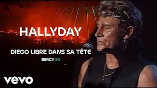 Johnny Hallyday Diego libre dans sa tête Live Officiel Bercy 90 [upl. by Lonnard]