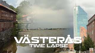 Västerås Sweden  The port city to lake Mälaren  Time lapse [upl. by Deerdre]