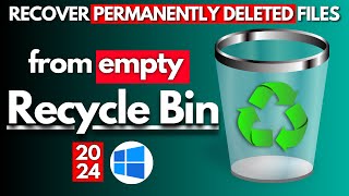 ♻️How to Recover Deleted Files from Recycle Bin after Empty in Windows 1110 Free Way 2024🔥 [upl. by Nani214]