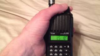 Icom V80 programming tutorial [upl. by Earaj]