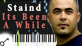 Staind  Its Been A While Piano Tutorial Synthesia  passkeypiano [upl. by Elinor558]