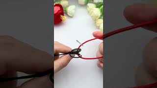 Beads become pendants in seconds Learn rope braiding skills in one go Pendant jewelry knotting [upl. by Eihcir113]