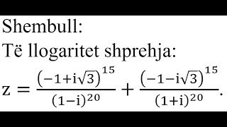 Detyra 72  Matematikë Veprimet me numra kompleks në formë trigonometrike [upl. by Gorlin]