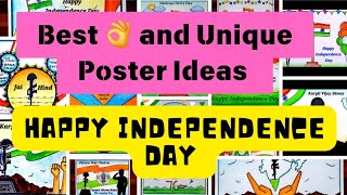 Best Independence Day drawing ideas  Top 20 drawings on Independence Day 2024  Creative Posters [upl. by Morty]