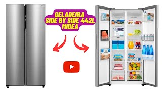 Geladeira Conectada LANÇAMENTO  Geladeira Midea Side By Side Frost Free 442L Inox  MDRS598FGA041 [upl. by Beitnes354]