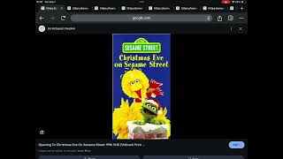 Happy Late 28th Anniversary to Sesame Street Christmas Eve on Sesame Street 1996 [upl. by Gilmer318]