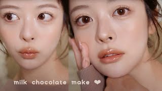 🤎愛されベビーフェイス🤎透明感×甘顔になれる激盛れデートメイク🍫♡ [upl. by Campagna]