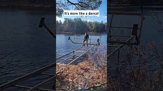 Dock removal without getting wet docks professional work [upl. by Bakerman667]