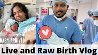 Our Baby Is Here  Live “C” Section Birth Vlog  Anjali Prabhakaran  Delivery Vlog  Baby Arrived [upl. by Thorma]