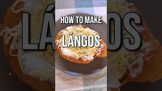 How To Make Lángos  Best Hungarian Street Food  Recipe Shorts [upl. by Glovsky305]