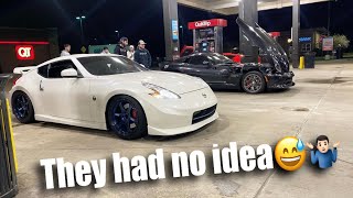 Sleeper 370z SURPRISES Unsuspecting Cars [upl. by Alberic557]