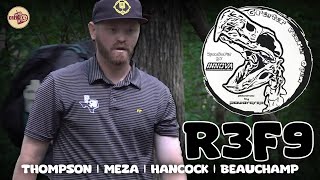 2024 Greater Peoria Open  MPO R2F9  Thompson Meza Hancock Thompson  Crew 42 Disc Golf [upl. by Aicinoid]