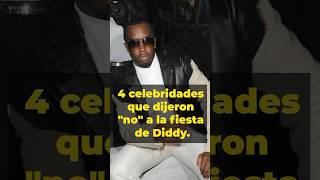 4 celebridades que rechazaron la invitación de Diddy a su fiesta [upl. by Sivar]