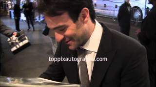 Charlie Cox  Signing Autographs at The Theory of Everything Premiere in NYC [upl. by Ennaeilsel]