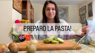 ✨PREPARO LA PASTA CON LE PATATEZUCCHINE E PISELLI✨🥔🫛 [upl. by Mccallion]