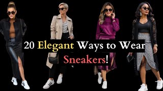 20 Elegant Ways to Wear Sneakers Chic Styling Tips for a Sophisticated Look [upl. by Yrrat]