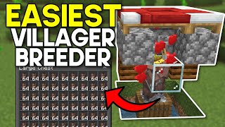 Easiest Minecraft 120 Villager Breeder [upl. by Yliram]