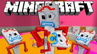 MINECRAFT TOY STORY  FORKY HAS A CHILD  MINECRAFT XBOX [upl. by Oironoh981]