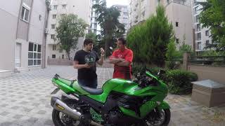 Kawasaki ZZR 1400 detaylı inceleme videosu part 1 [upl. by Mcneil409]