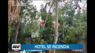 Se incendia el Hotel Casa Bonita de Barahona [upl. by Nyrhtakyram251]